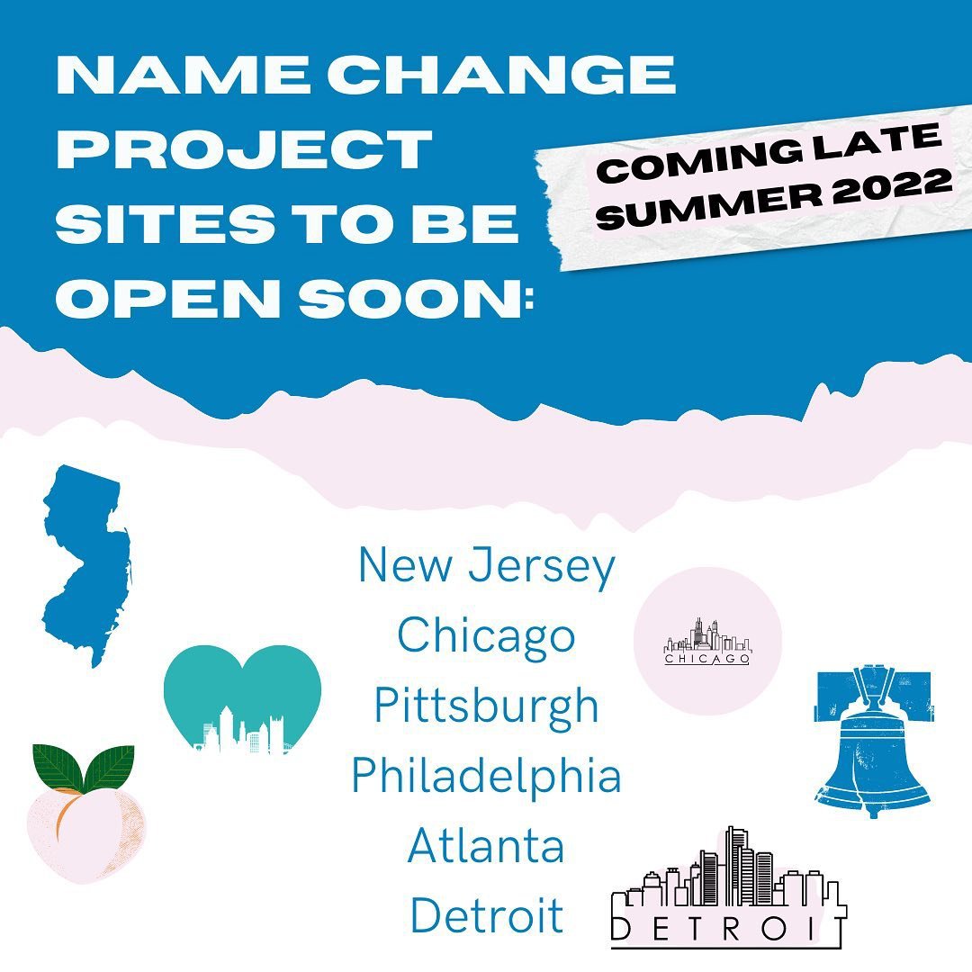 Name Change Project Sites To Be Open Soon - Coming late summer 2022 - New Jersey, Chicago, Pittsburgh, Philadelphia, Atlanta, Detroit