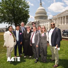 e battle for trans rights isn't restricted to states--it's a national issue. That's why today Advocates for Trans Equality (A4TE) is on Capital Hill hosting our first lobby day, Trans Day of Empowerment! #TransDayOfEmpowerment brings together over 70 trans advocates, allies, and community members from across the U.S. to speak to our elected representatives. Why? Because the quality of our lives matter. In 2023 alone, we fought over 500 proposed anti-LGBTQIA+ bills alongside allies, with over 450 of those bills specifically targeting trans people. Now in 2024, A4TE is tracking over 400+ anti-trans bills in state legislatures across the country. Join us as we urge Congress and the White House to ensure comprehensive protections for trans people. And remember, when we fight, we win. #LGBTQ #TransRights #TransEquality [image description: 1. Text that reads, " ... 'it's urgent that our elected officials on Capitol Hill hear directly from their trans constituents about the protections our community desperately needs.' --Caius Willingham, Senior Policy Advocate" appears against a magenta background. A magenta A4TE logo sits in the bottom left corner. 2. A diverse group of trans advocates smile confidently at the camera while standing in front of the U.S. capitol.]